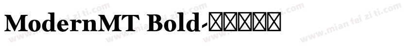 ModernMT Bold字体转换